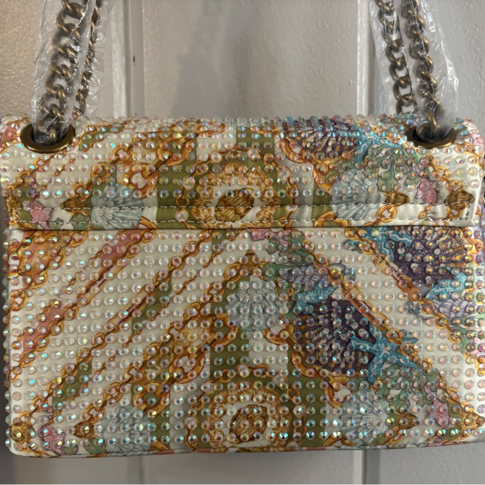 Kurt Geiger NWT The Brixton Seascape Iridescent Studded Bag W/Dustbag. - Picture 3 of 16